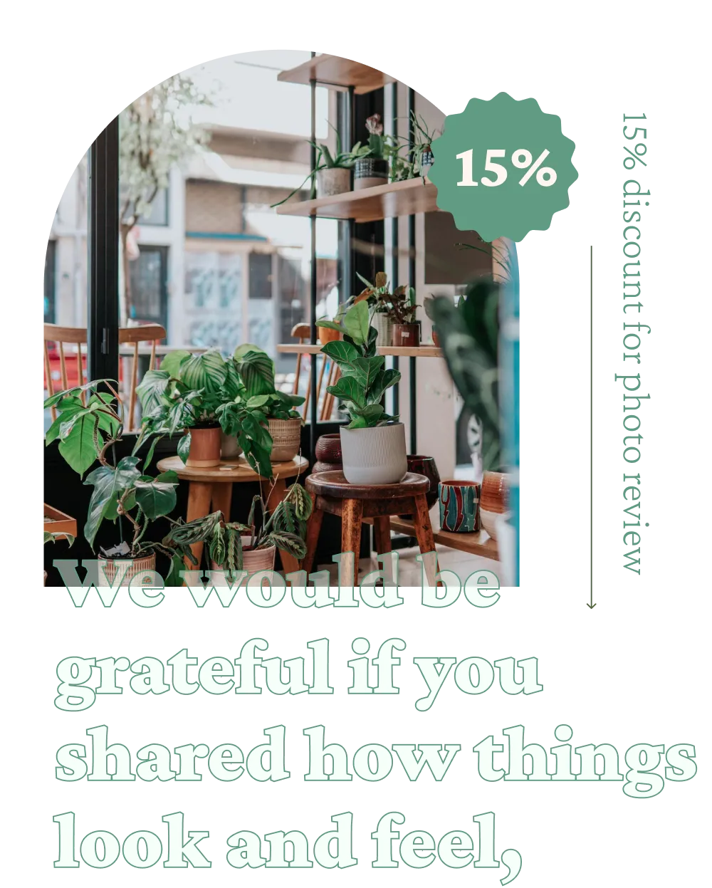 Plant store, email marketing banner ad
