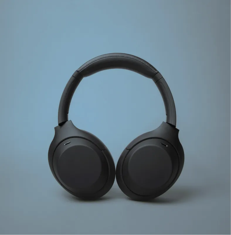 Product photo example of black headphones