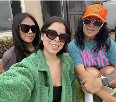 a selfie review image of 3 girls, ugc image
