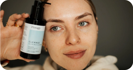 image showing a beauty influencer
